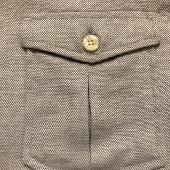 Textured blue button down - Picture 3 of 5